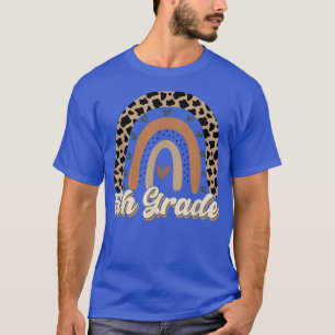 Camiseta 5-arco-íris-leopardo, Volta à Camisa-T da Escola