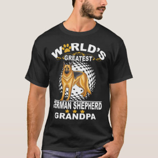 Camiseta 5 Avô de Pastor Alemão Mais Incrível do Mundo
