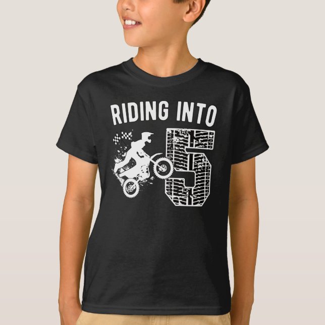 Camiseta 5 Birt Dirt Bike 5 Anos De Idade (Frente)
