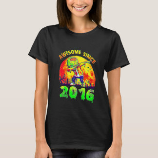 Camiseta 5 Birthday Dabbing Zombie Halloween 5 Anos