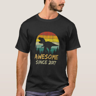 Camiseta 5 Birthday Dinosaur 5 Anos De Idade Incrível Desd