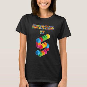 Camiseta 5 Birthday Incrível Com 5 Anos De Idade