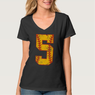 Camiseta 5 Birthday Sofball Bdy 5 Anos
