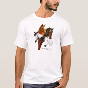 Camiseta 5 cabeças de cavalo