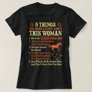 Camiseta 5 Coisas Que Você Deve Saber Sobre a Mãe do Cavalo
