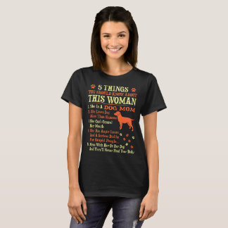 Camiseta 5 coisas que você deve saber sobre a mamã do cão