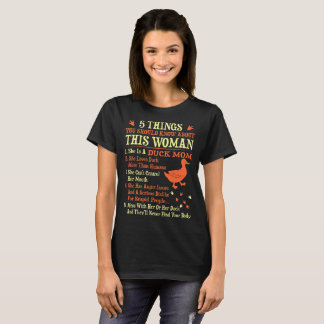 Camiseta 5 coisas que você deve saber sobre a mamã do pato