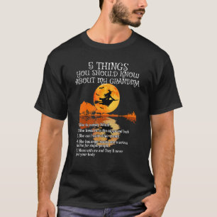Camiseta 5 Coisas Que Você Deve Saber Sobre Minha Avó Louca