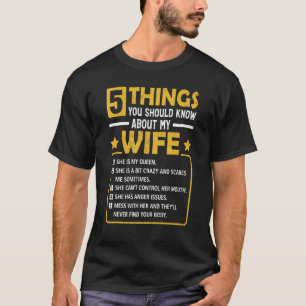 Camiseta 5 Coisas Que Você Deveria Saber Sobre A Minha Mamã
