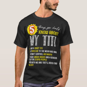 Camiseta 5 Coisas Que Você Deveria Saber Sobre Meu Girassol