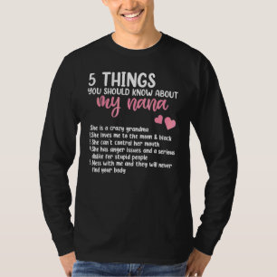 Camiseta 5 Coisas Que Você Deveria Saber Sobre Minha Mãe Da
