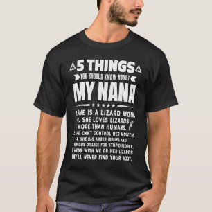 Camiseta 5 Coisas Que Você Deveria Saber Sobre Minha Mãe Li