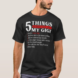 Camiseta 5 coisas que você deveria saber sobre o D da minha