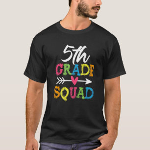 Camiseta 5 Da Quadrícula De Volta À Professora Do Quinto Ci