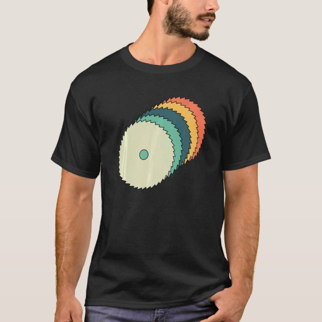Camiseta 5 De Carpinteiro De Saw Circular (Frente)
