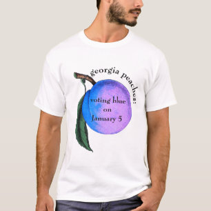 Camiseta 5 de Janeiro de Pêssego Azul