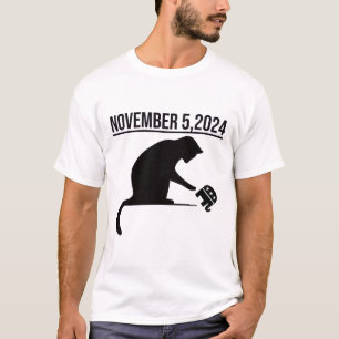 Camiseta 5 De Novembro De 2024 A Revolução Dos Gatos Para M