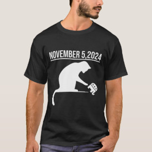 Camiseta 5 De Novembro De 2024 A Revolução Dos Gatos Para M