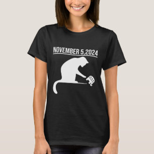 Camiseta 5 De Novembro De 2024 A Revolução Dos Gatos Para M