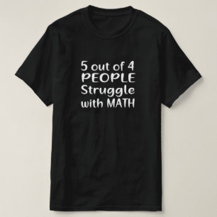 CAMISETA 5 EM 4 PESSOAS LUTADAS COM MATEMÁTICA