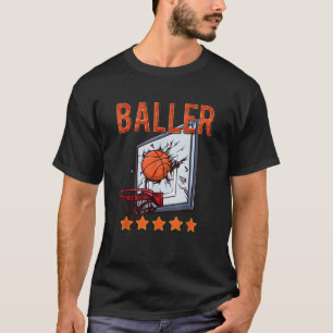 Camiseta 5 estrelas de futebol funny basquete
