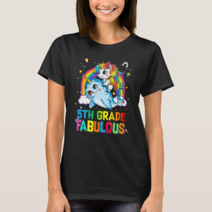 Camiseta 5 Grabuloso Unicórnio Estreita De Volta Para