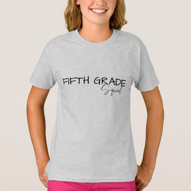 Camiseta 5 GRADE Professor estudante de quarto (Frente)