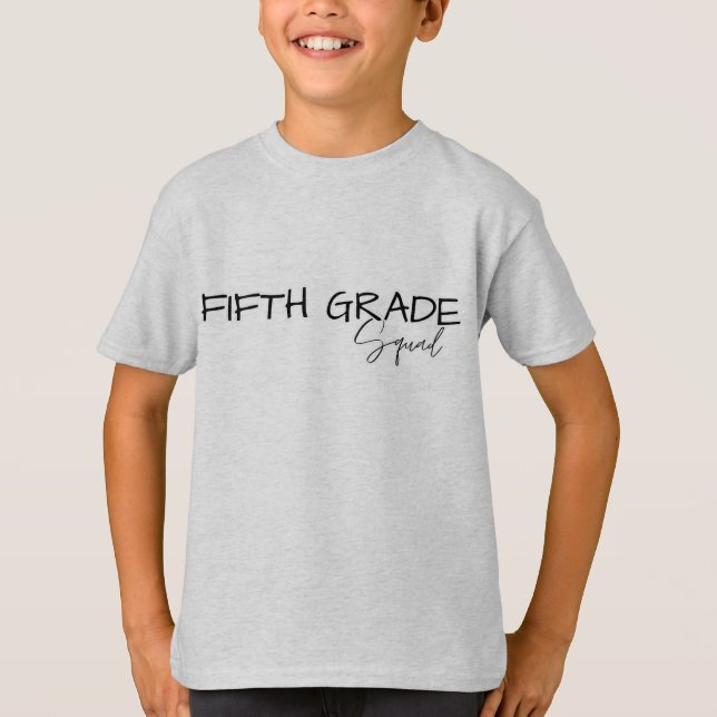 Camiseta 5 GRADE Professor estudante de quarto (Frente)
