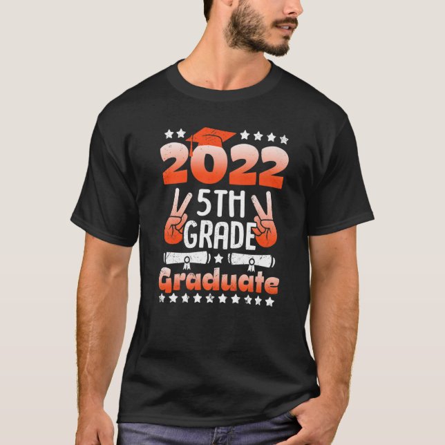 Camiseta 5 Graduação 2022, Formando Peace Out Boys Girl (Frente)
