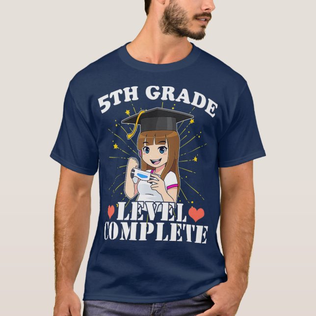 Camiseta 5 Graduação Que Ama Anime E (Frente)