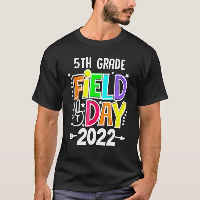 Camiseta 5 Grau Campo Dia 2022 Deixe Os Jogos Começarem 5 G (Frente)