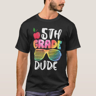 Camiseta 5 Grau Duo Óculos De Sol Colados De Volta À Escola