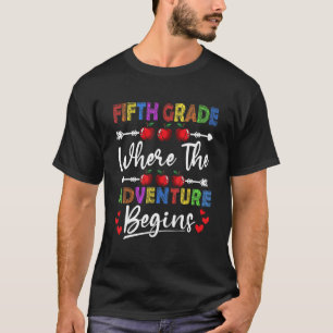 Camiseta 5 Grau Onde A Aventura Começa A Ensinar Um Profess