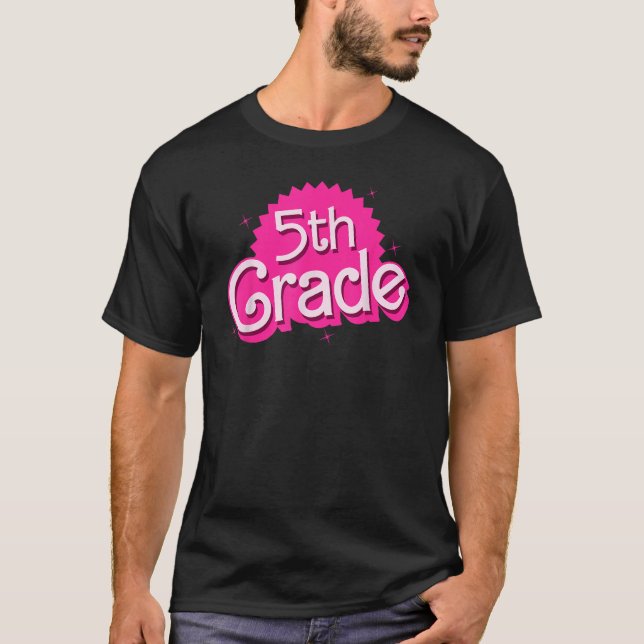 Camiseta 5 Grau Rapariga B Professora do 5º ano Volta para (Frente)
