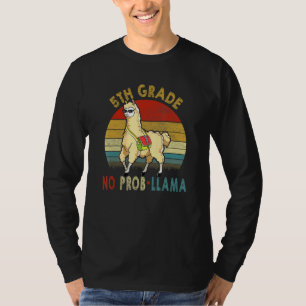 Camiseta 5 Grau Sem Prob-Llama Professor Primeiro Dia