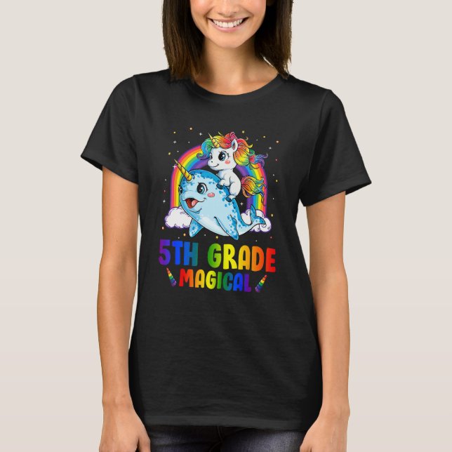 Camiseta 5 Magical Unicorn Estendido De Volta A S (Frente)