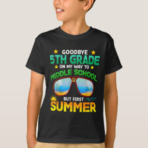 Camiseta 5 no primeiro verão do ensino médio