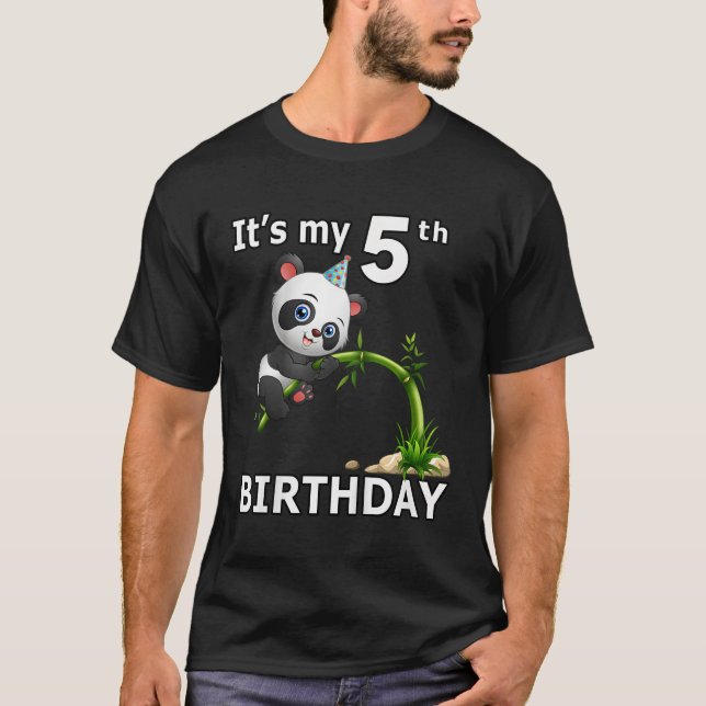 Camiseta 5 Panda 5 Py Animal Panda (Frente)