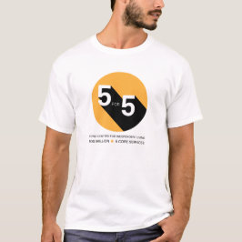 Camiseta 5 PARA 5 T-Shirts LEVES DE CAMPANHA