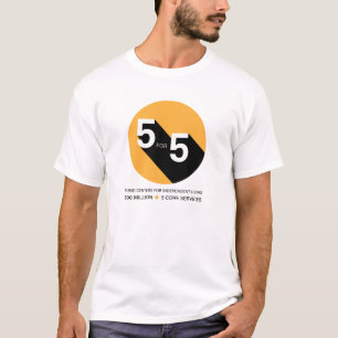Camiseta 5 PARA 5 T-Shirts LEVES DE CAMPANHA