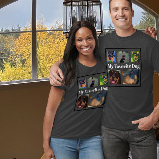 Camiseta 5-Photo My Favorite Dog Create Your Own T-Shirt