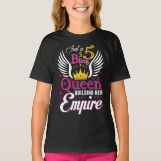 Camiseta 5 Rainha Bling para Mulheres Mulheres Paparazzi