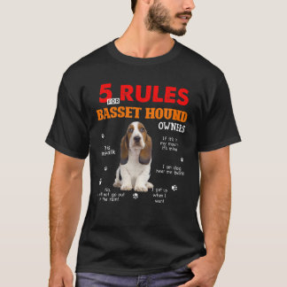 Camiseta 5 Regras Para Proprietários De Caça-Cesto