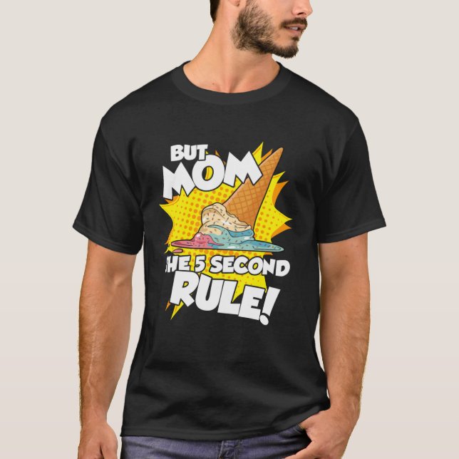 Camiseta 5 Second Rule  Kids Boys Girls Ice Cream Son Daugh (Frente)