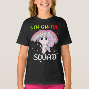 Camiseta 5 Squad Third Teacher Student Team Unicorn