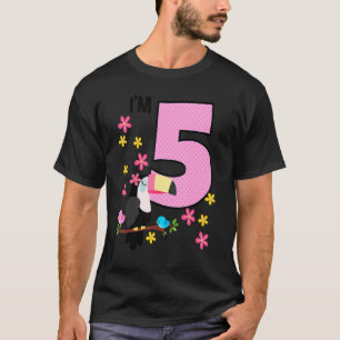 Camiseta 5 Toucan Birthday 5 Anos Menina Tropi