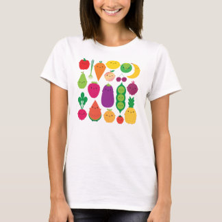 Camiseta 5 uma fruta & vegetais do dia