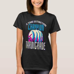 Camiseta 5 vezes de extinção campeão de tardígrado Água Urs