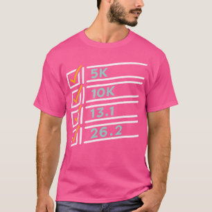 Camiseta 5K 10K 13 1 26 2 Distâncias Corridas Maratona