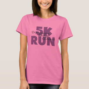 Camiseta 5K Executar Roxo
